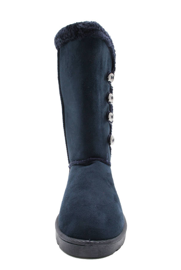 TTP Women's Suede Four Button Mid-Calf Polar Boots