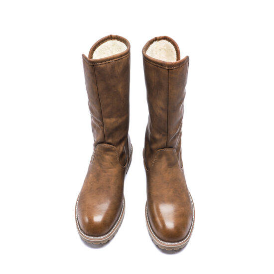 TTP Platform Fashion Mid-Calf Boots with Side Zipper XB8208