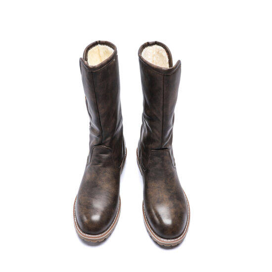 TTP Platform Fashion Mid-Calf Boots with Side Zipper XB8208