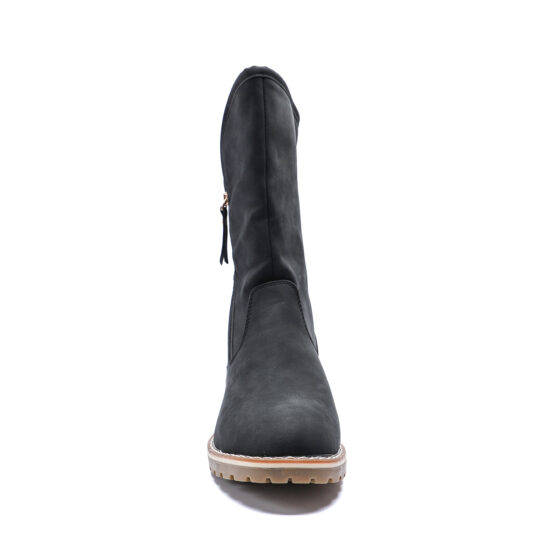 TTP Platform Fashion Mid-Calf Boots with Side Zipper XB8208