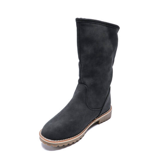 TTP Platform Fashion Mid-Calf Boots with Side Zipper XB8208
