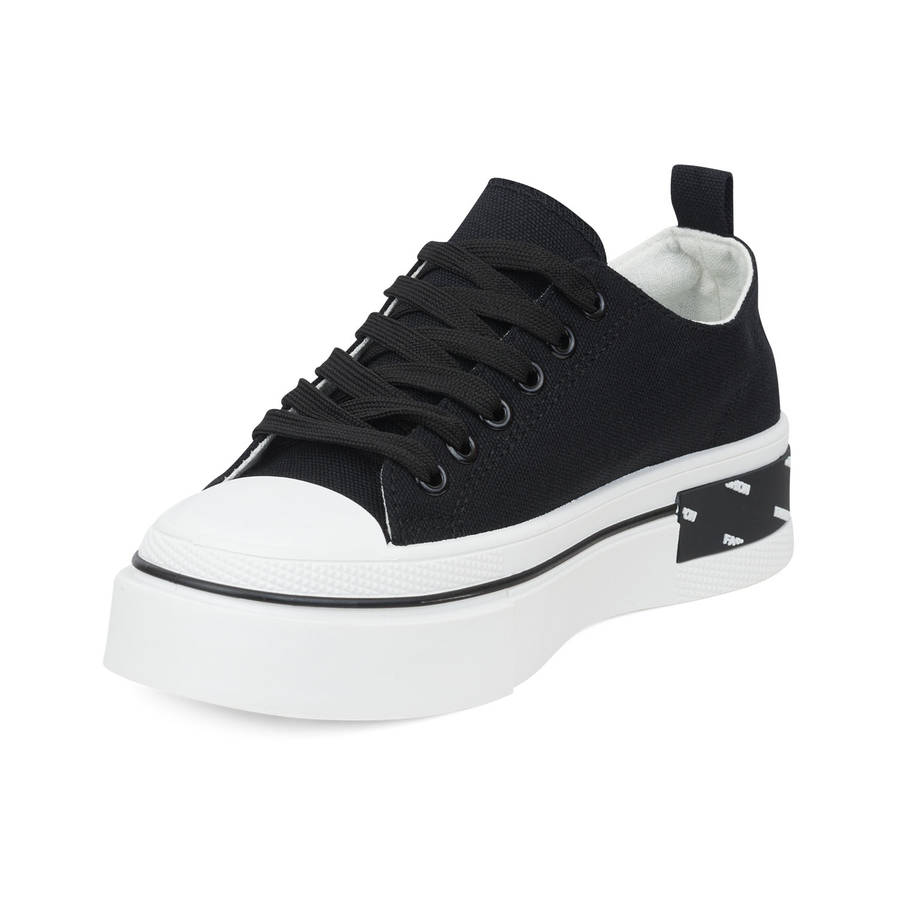TTP Fashion Platform Low Top Lace-Up PU Sneakers XBY307