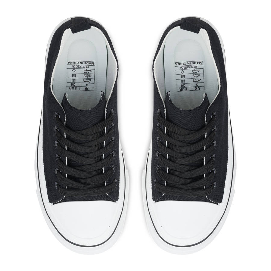 TTP Fashion Platform Low Top Lace-Up PU Sneakers XBY307