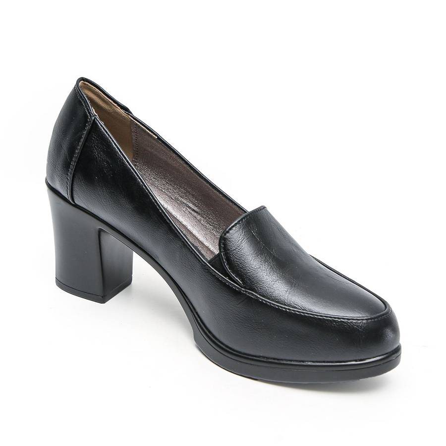 TTP Fashion Platform Block Heel Slip On Courts XBK3505