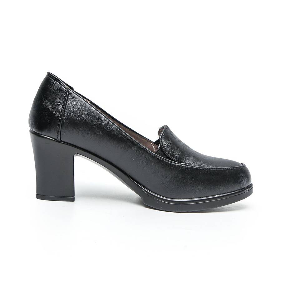 TTP Fashion Platform Block Heel Slip On Courts XBK3505