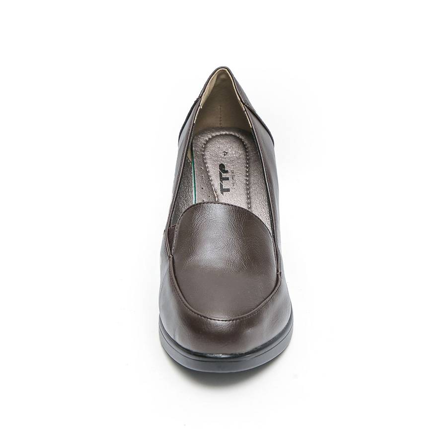 TTP Fashion Platform Block Heel Slip On Courts XBK3505