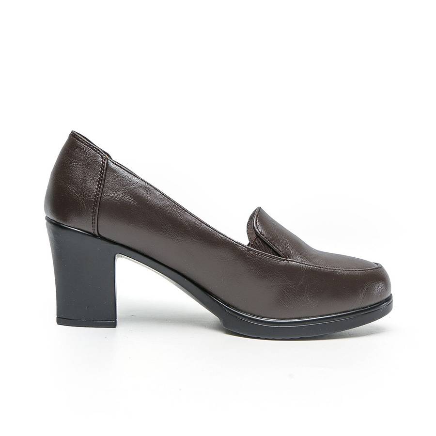 TTP Fashion Platform Block Heel Slip On Courts XBK3505