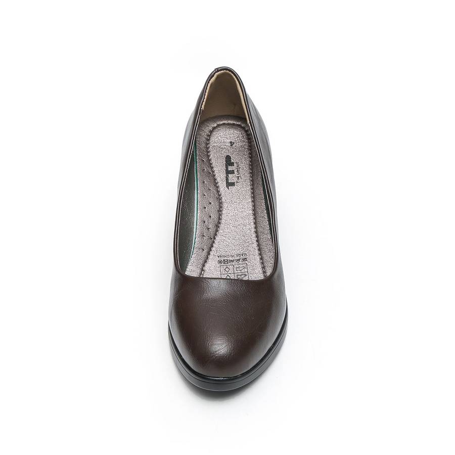 TTP Comfortable Classic Block Heel Courts K3501