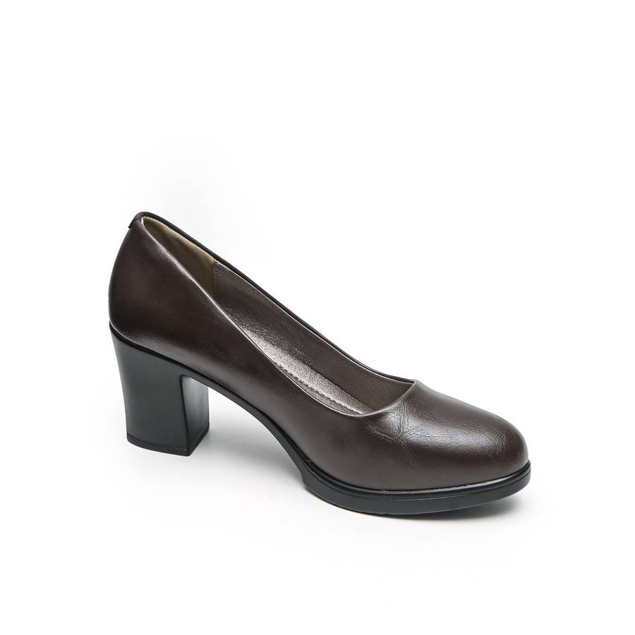 TTP Comfortable Classic Block Heel Courts K3501