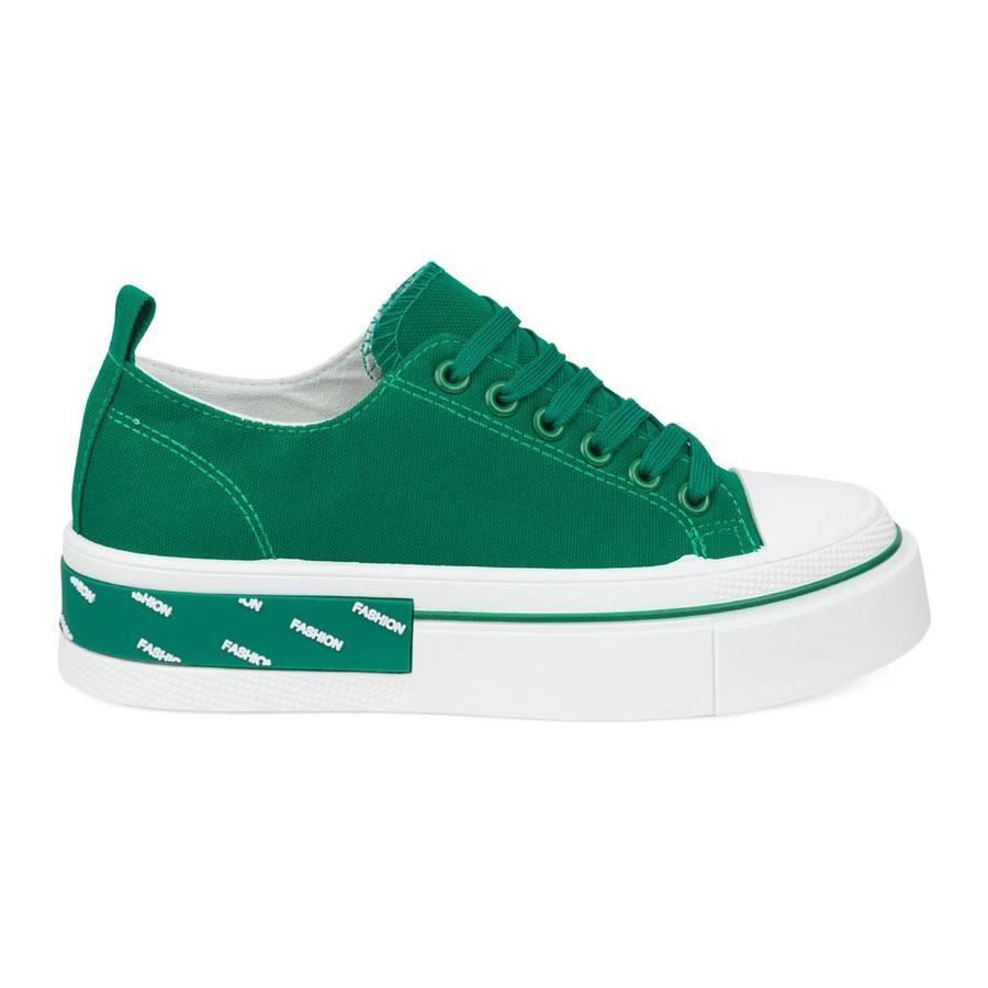 TTP Fashion Platform Low Top Lace-Up Textile Sneakers - XB310