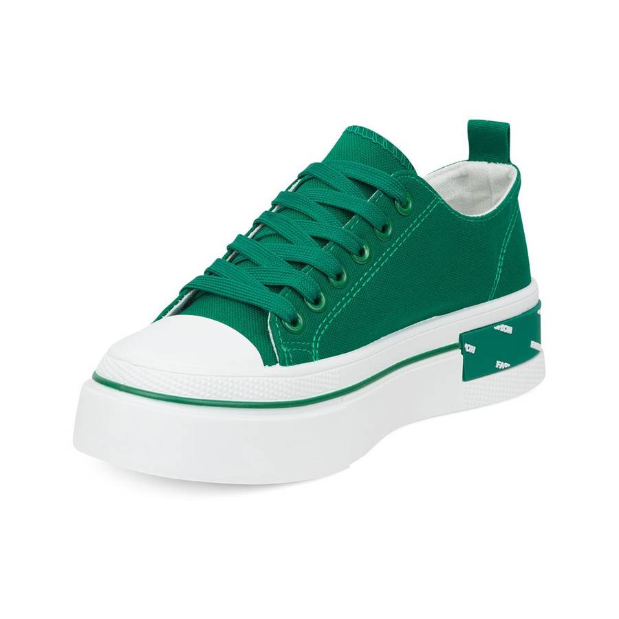 TTP Fashion Platform Low Top Lace-Up Textile Sneakers - XB310