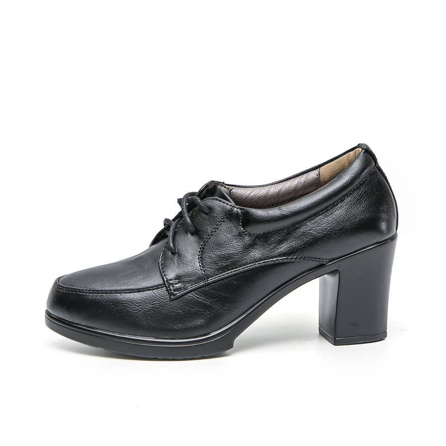 TTP Fashion Platform Block Heel Lace Up Courts XBK3506