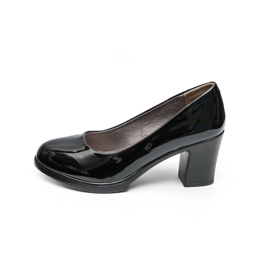 TTP Comfortable Classic Block Heel Courts K3501