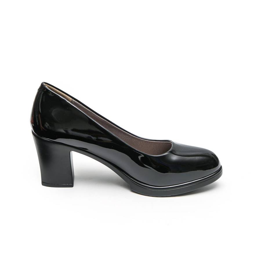 TTP Comfortable Classic Block Heel Courts K3501