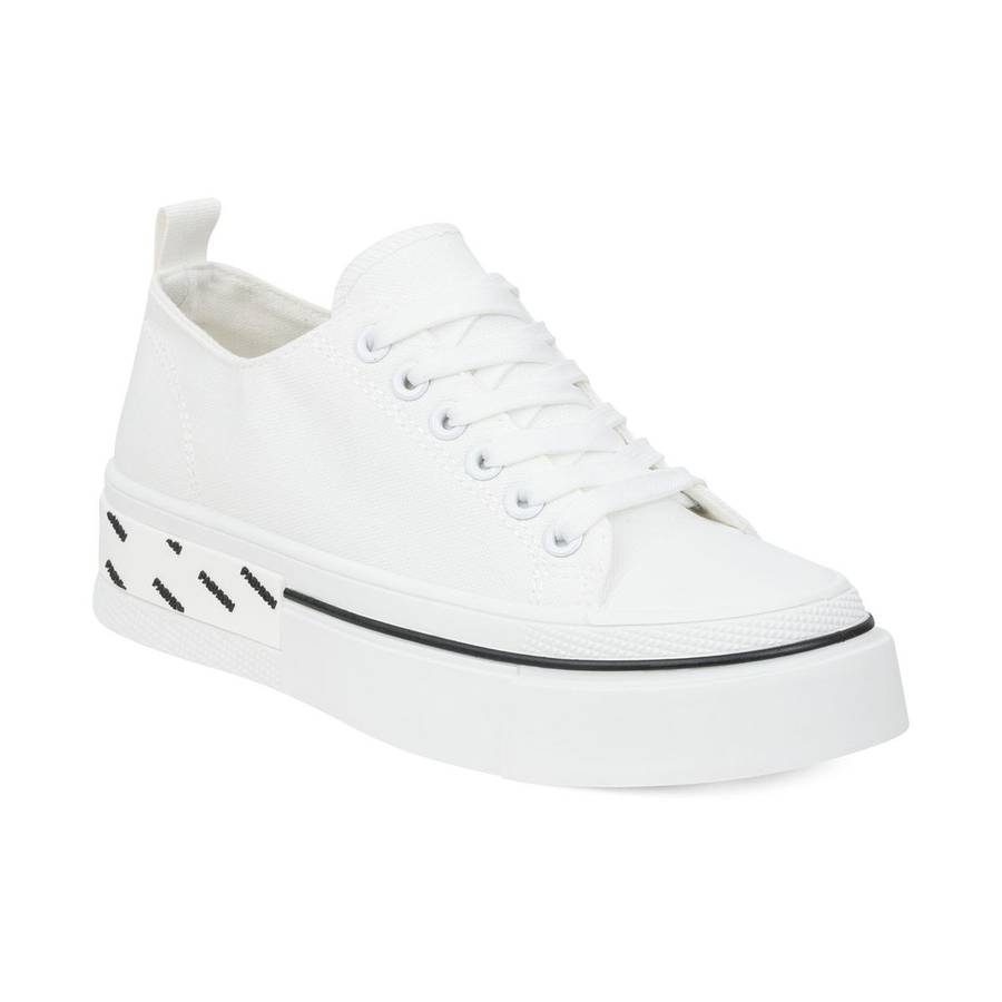 TTP Fashion Platform Low Top Lace-Up Textile Sneakers - XB310