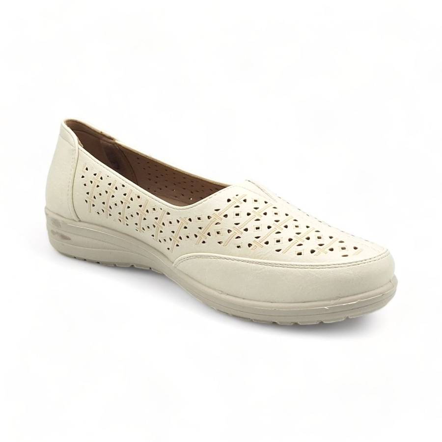 TTP Women Flatform Round Toe Loafer with Cut Out Decor XB5050