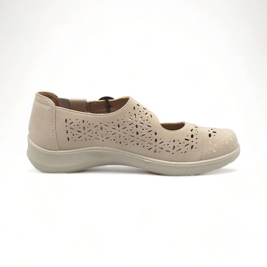 TTP Women Loafers with Elasticated Ankle Strap and Cut out Decor HT5601