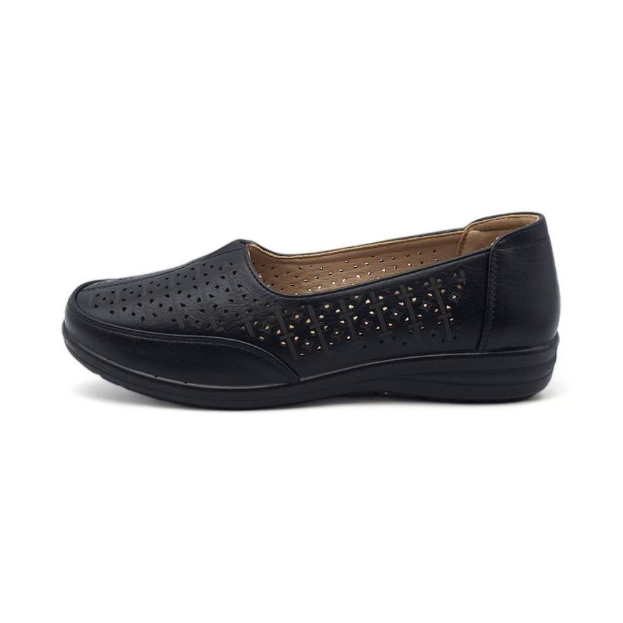 TTP Women Flatform Round Toe Loafer with Cut Out Decor XB5050