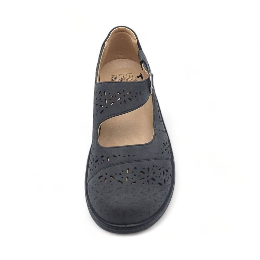 TTP Women Loafers with Elasticated Ankle Strap and Cut out Decor HT5601