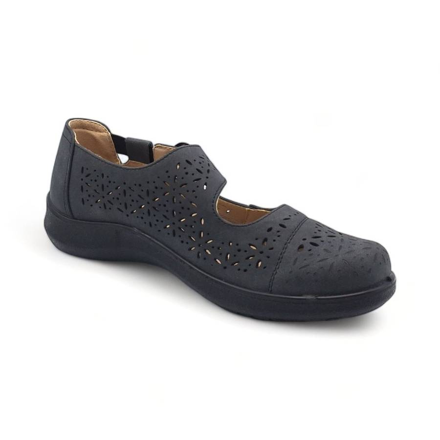 TTP Women Loafers with Elasticated Ankle Strap and Cut out Decor HT5601