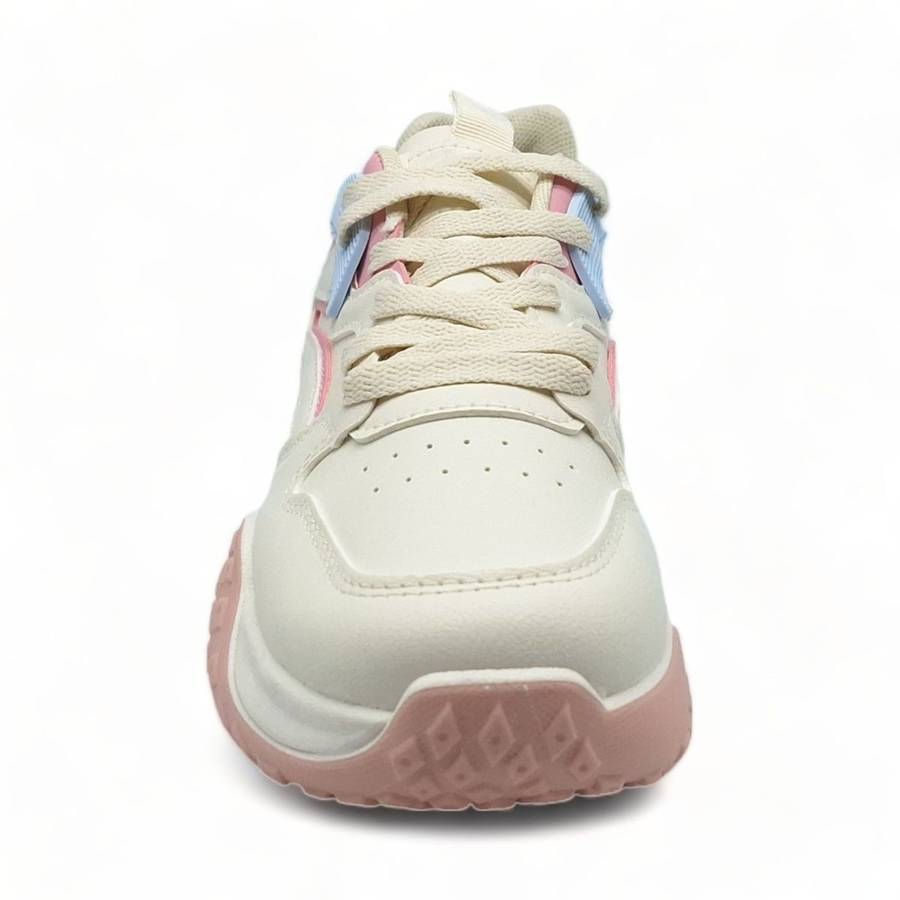 Women PU Casual Lace Up Sneakers XB3901