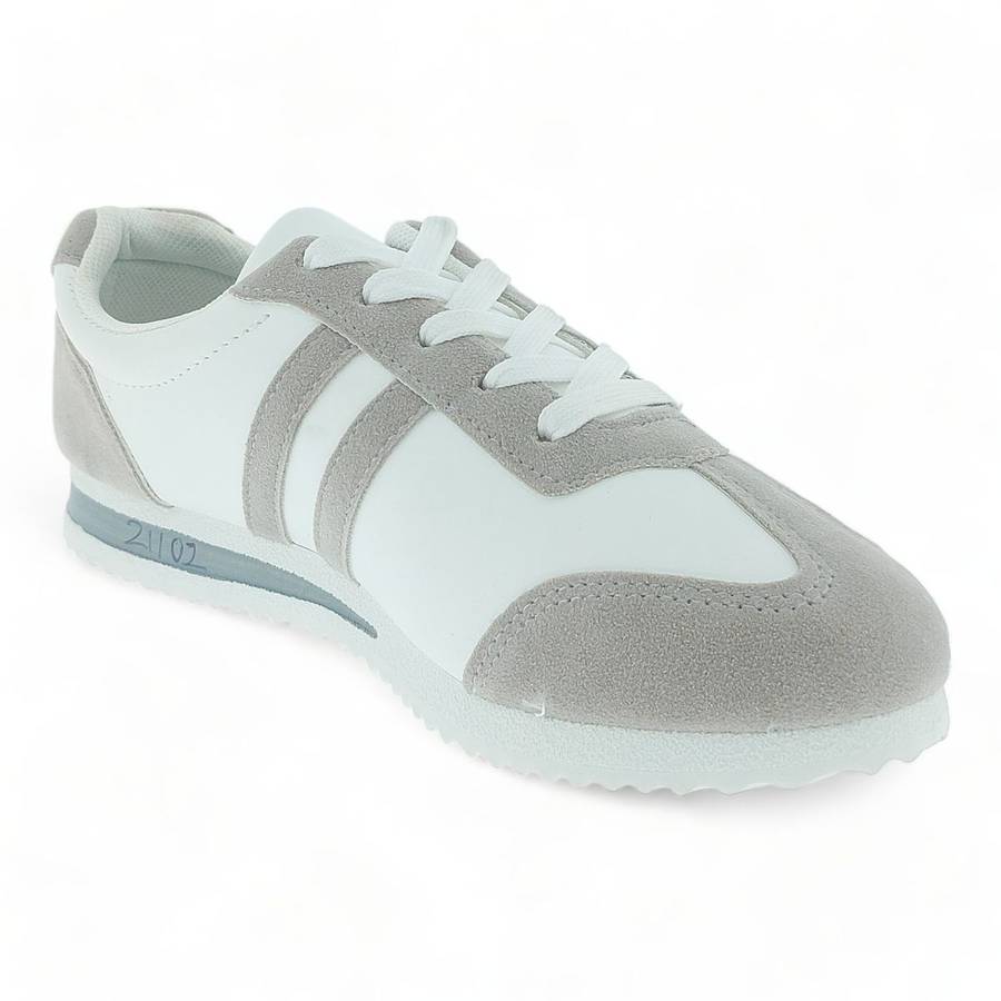 Fashion Women Grey PU Sneakers XB21102