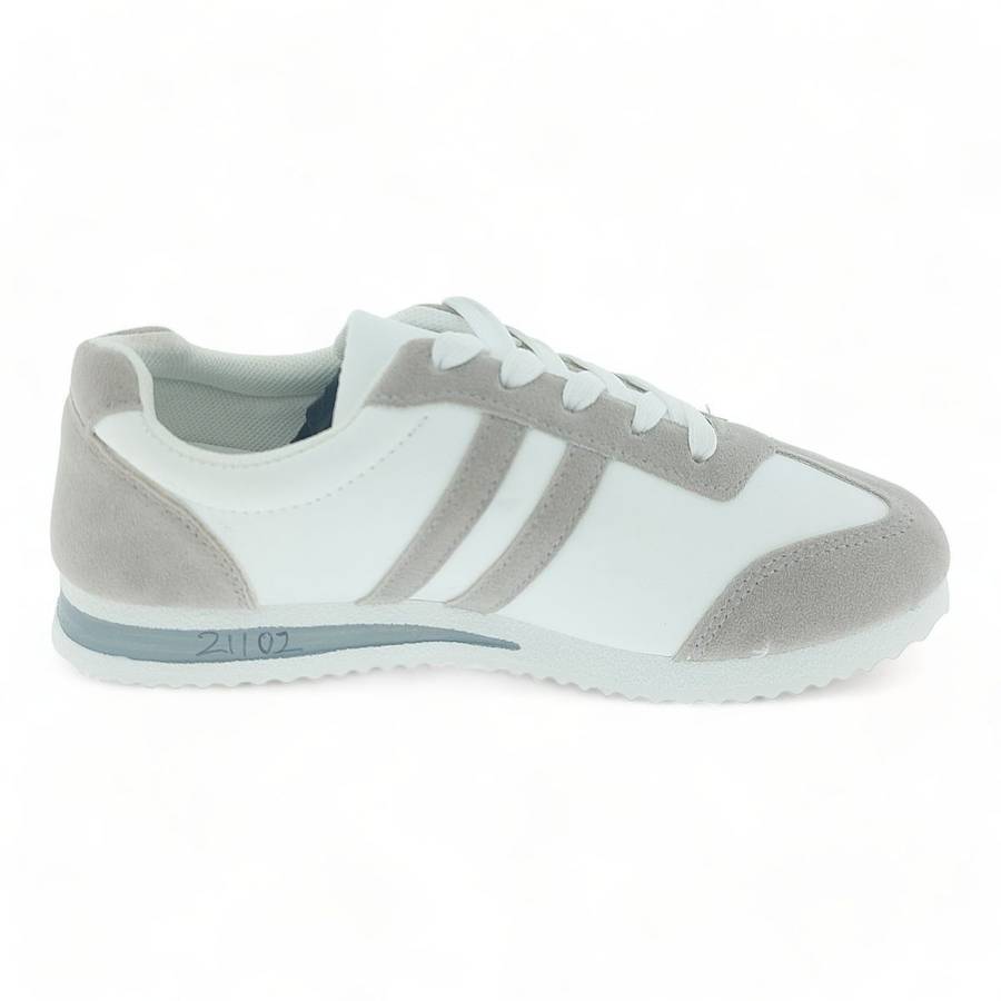 Fashion Women Grey PU Sneakers XB21102