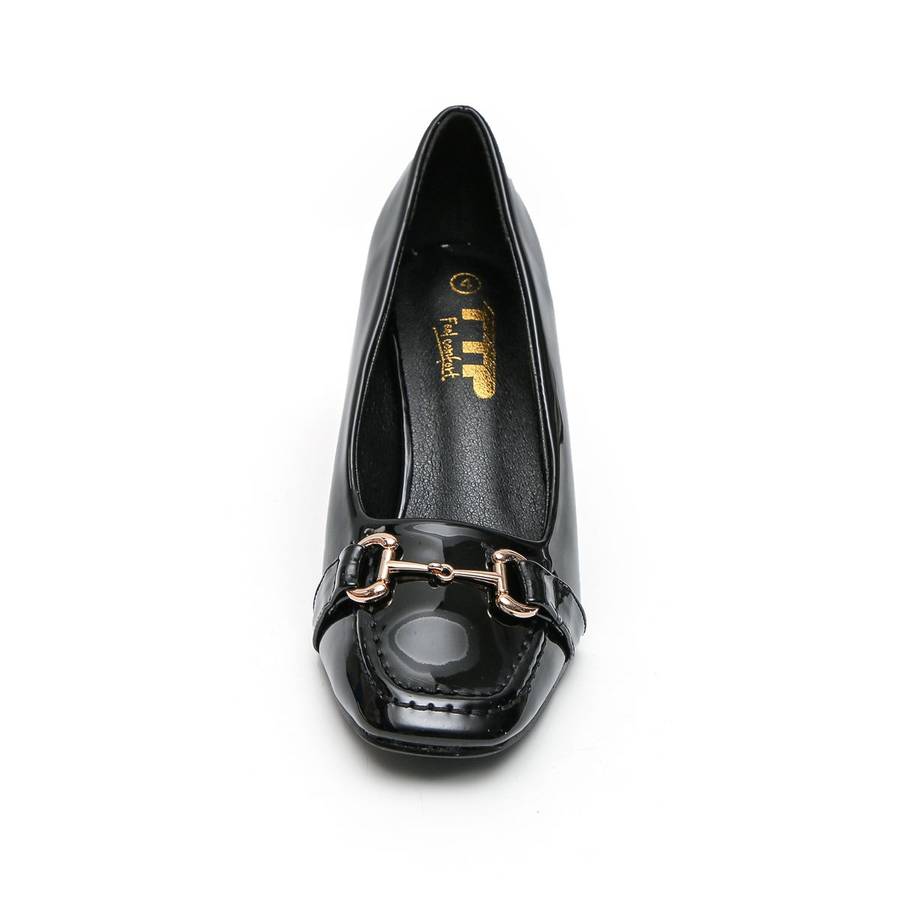 TTP - Square Toe Block Heel with Link Decor JSF51