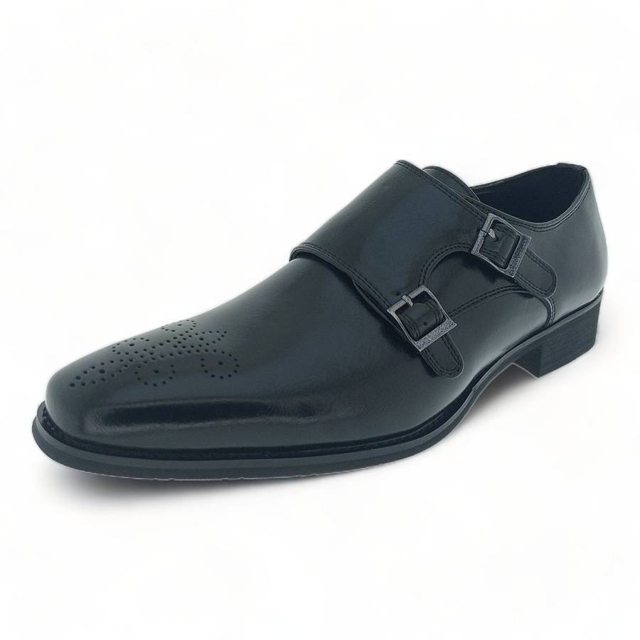 Men's Formal Dress Shoes with Monk Strap Y918