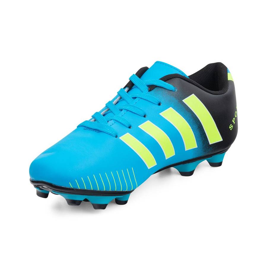 Youth PU 12 Stud Soccer Boot with Line Details QX22009