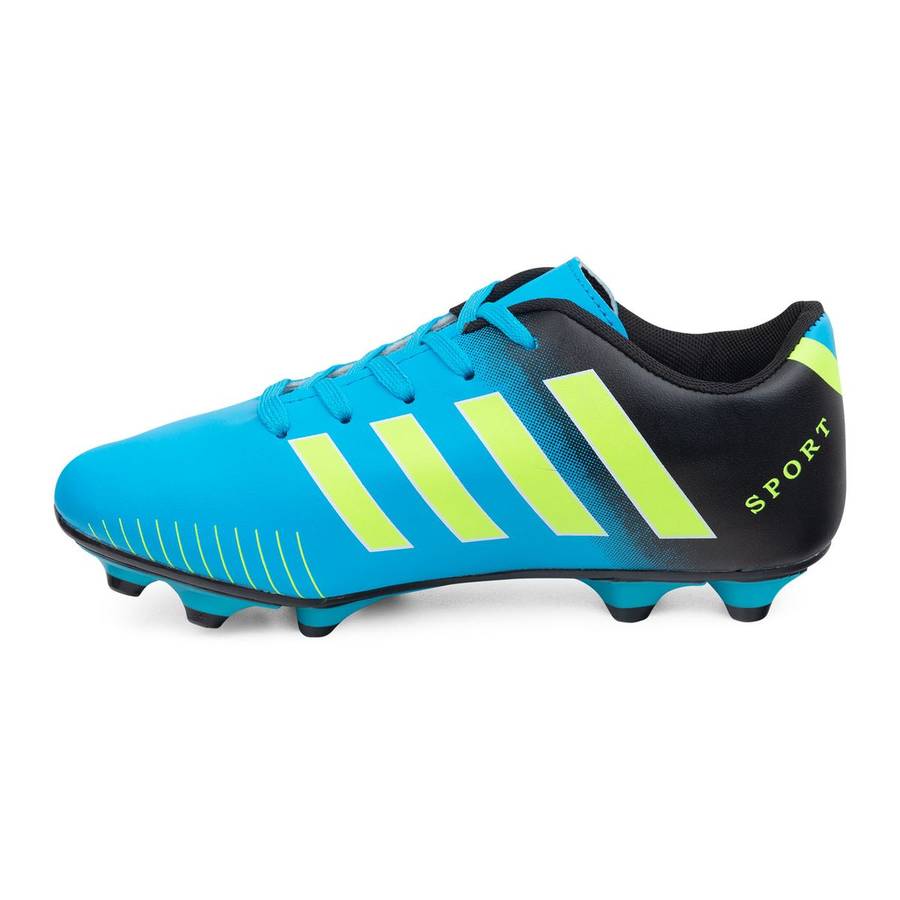 Youth PU 12 Stud Soccer Boot with Line Details QX22009