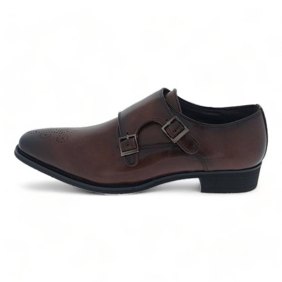 Men's Formal Dress Shoes with Monk Strap Y918