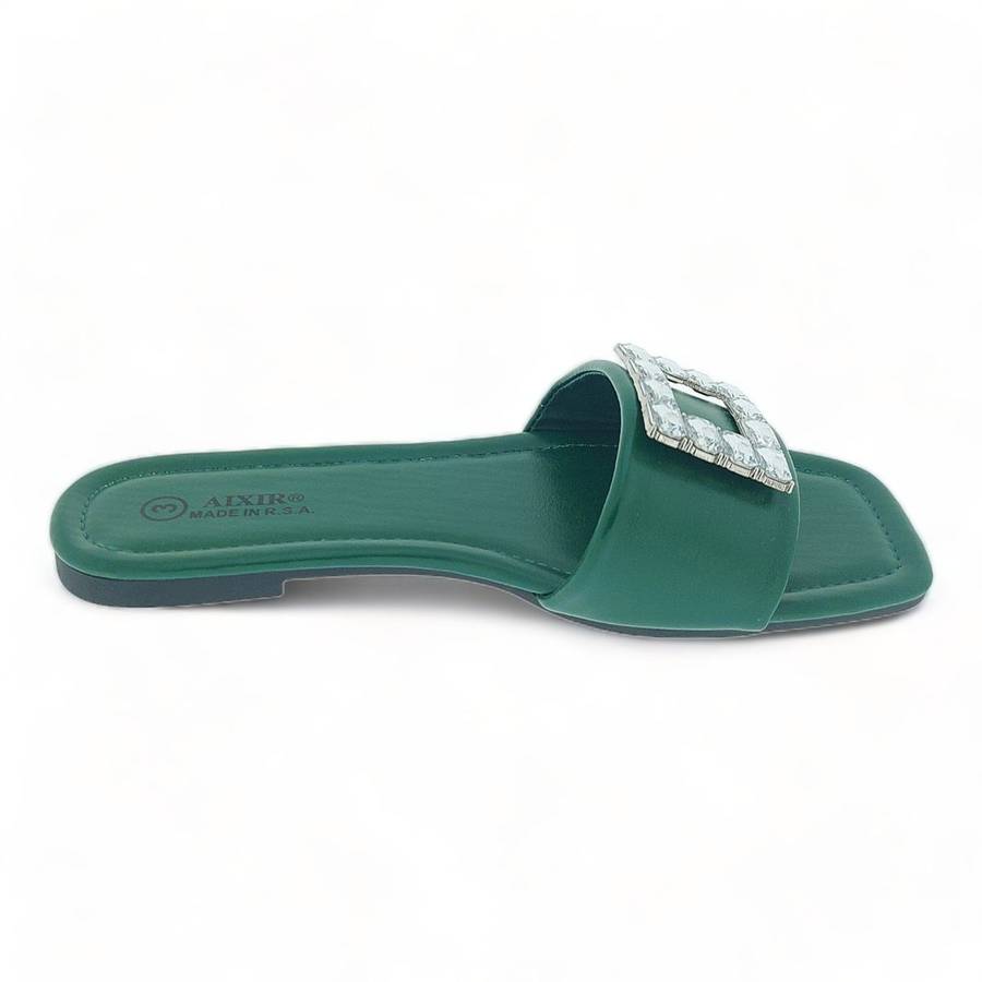 Aixir Sandal with Embellished Square Decor PSL4184