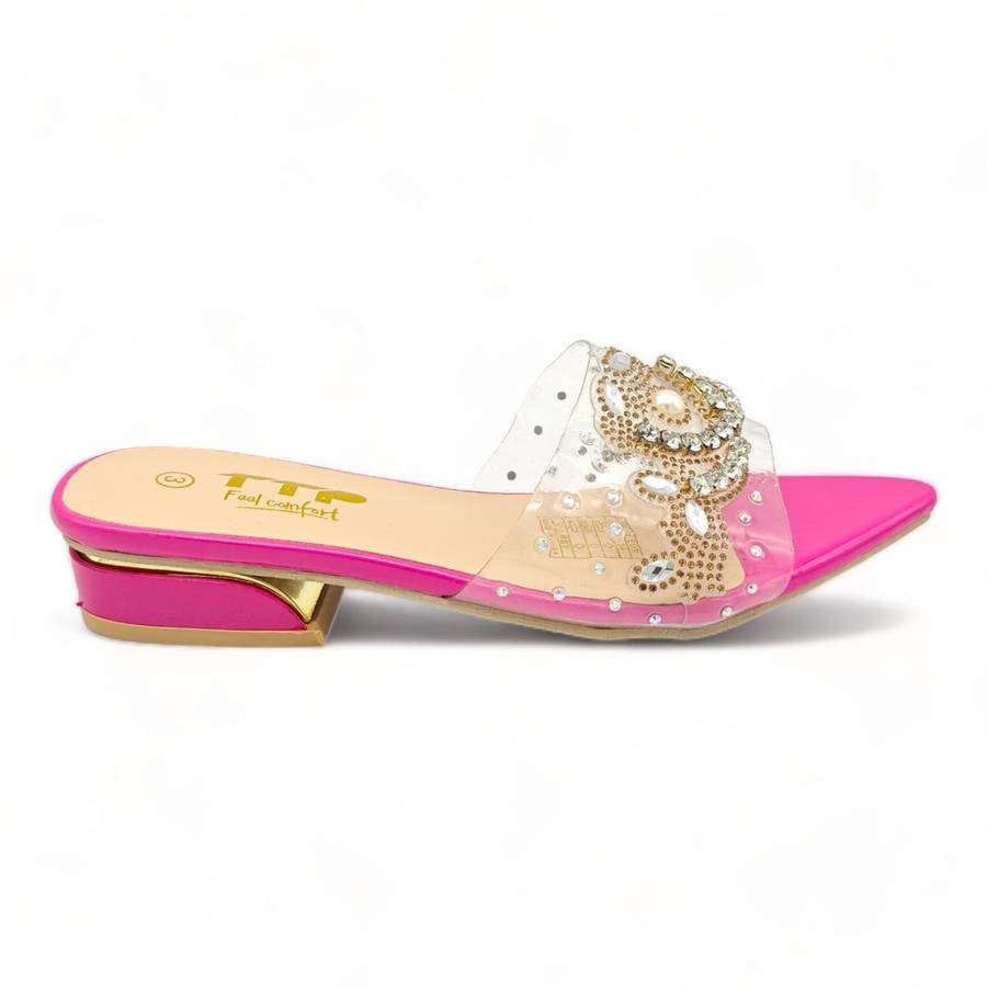 TTP Flatform Crystal Clear Sandals XB23639