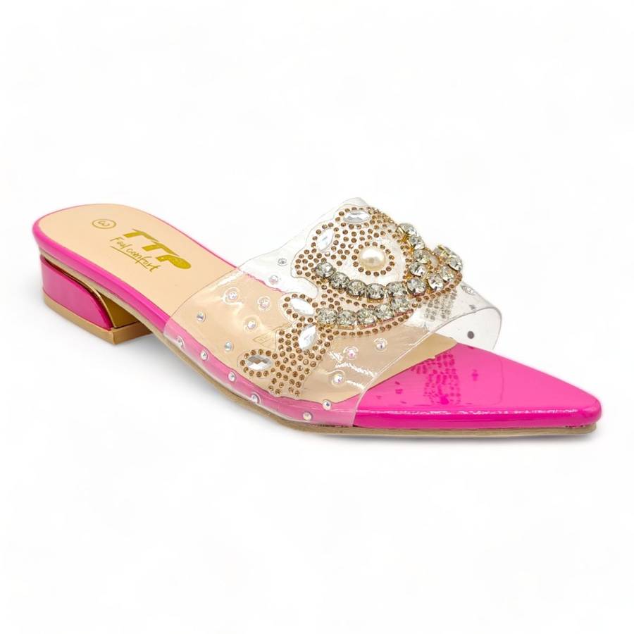 TTP Flatform Crystal Clear Sandals XB23639