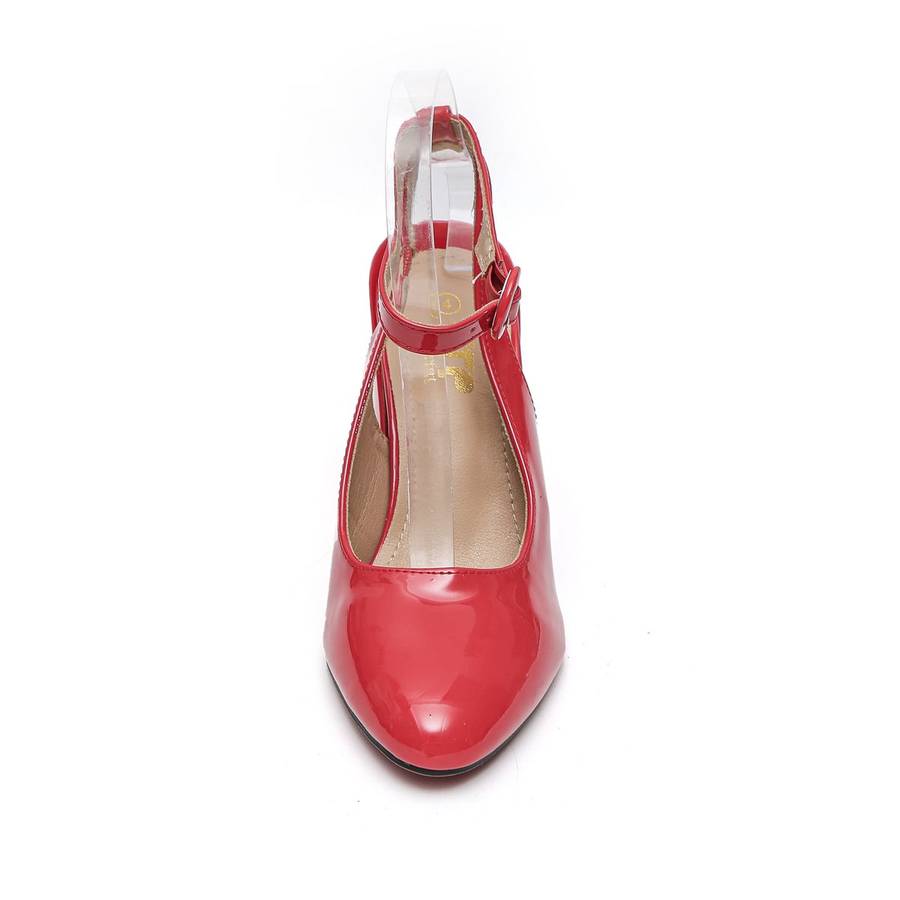 TTP - Fashion Flare Heels with Sling back and Ankle Strap JSF53