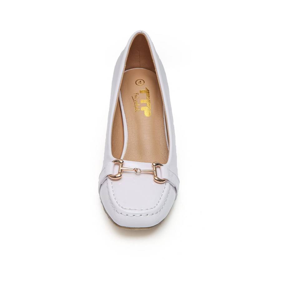 TTP - Square Toe Block Heel with Link Decor JSF51