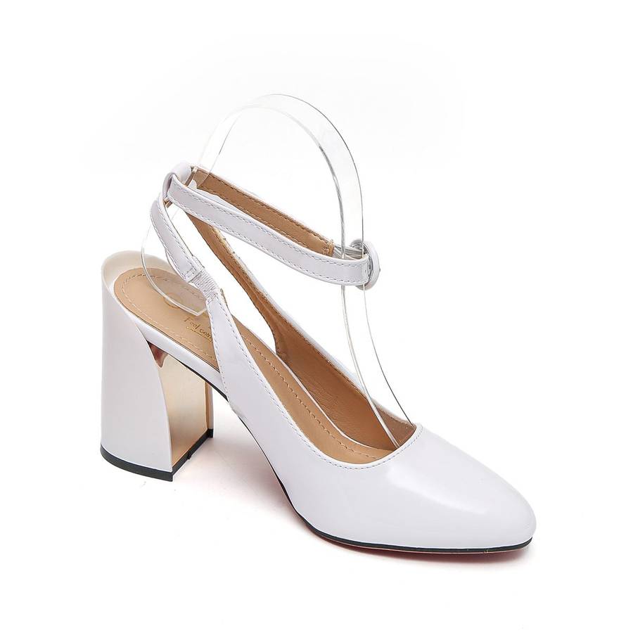 TTP - Fashion Flare Heels with Sling back and Ankle Strap JSF53