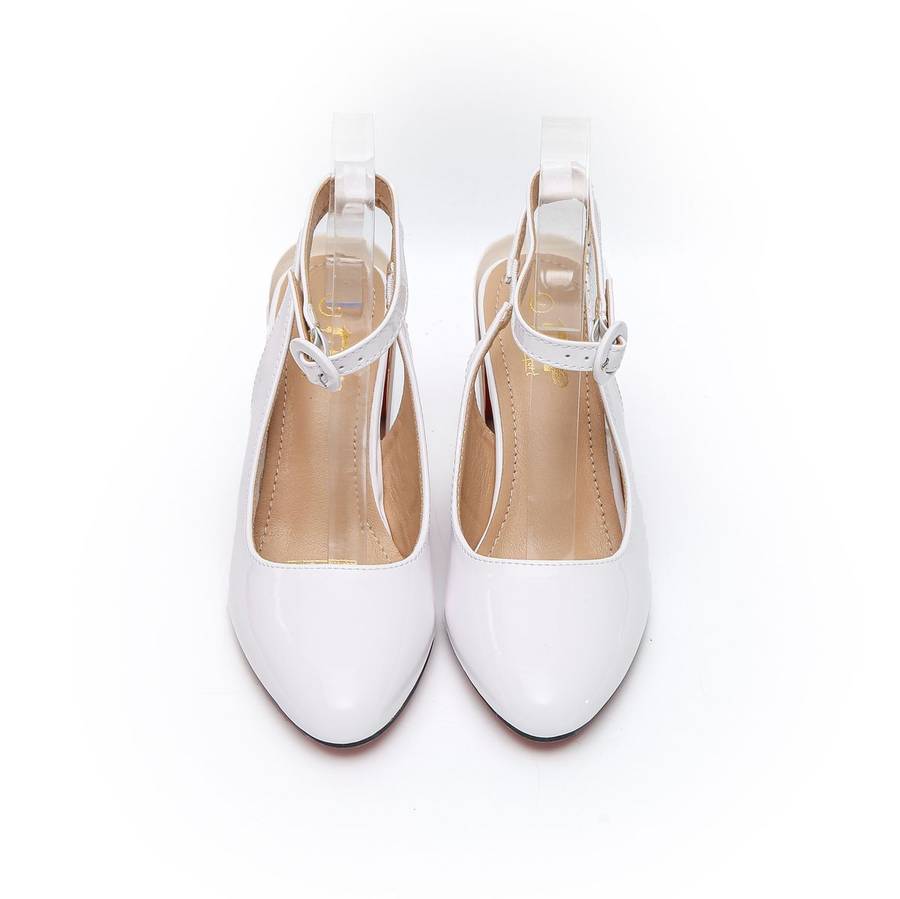 TTP - Fashion Flare Heels with Sling back and Ankle Strap JSF53