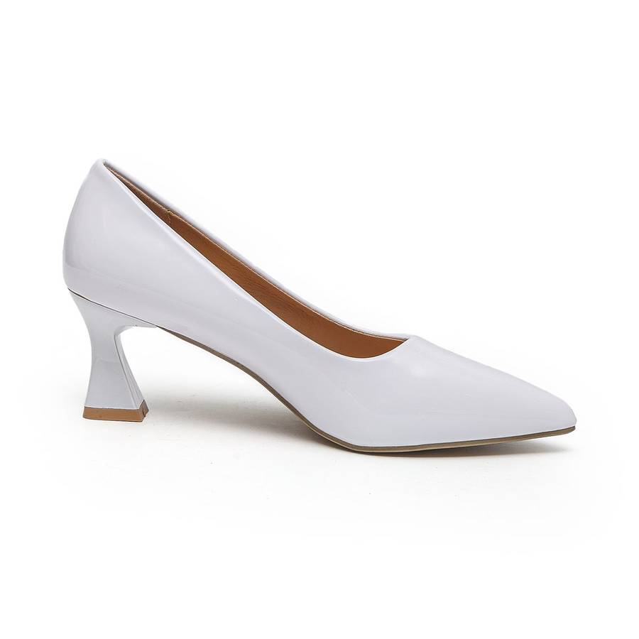 TTP Women Spool Heel Patent PU Slip On Heels JSF65