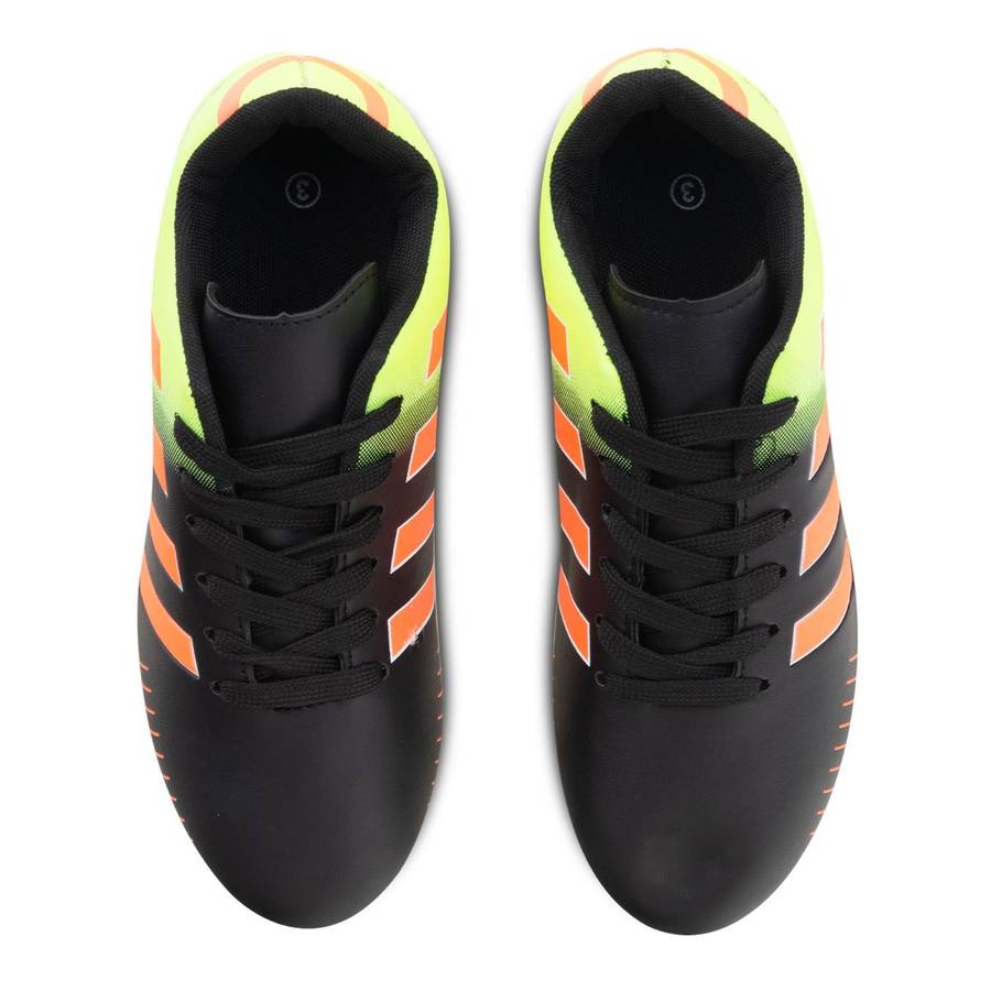 Youth PU 12 Stud Soccer Boot with Line Details QX22009