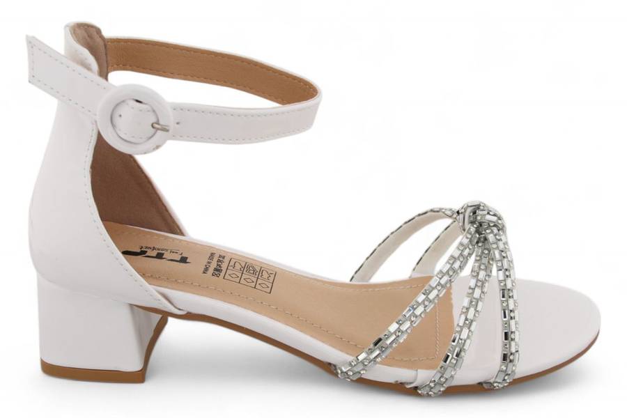 TTP Women Patent Ankle Strap Block Heel Sandals HT240625