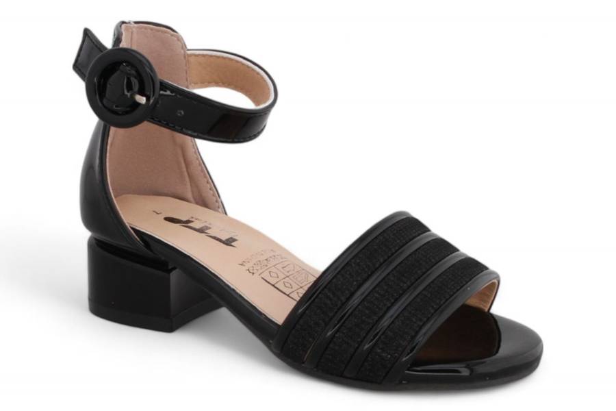 TTP Girls Block Heel Sandals with Ankle Strap HT001