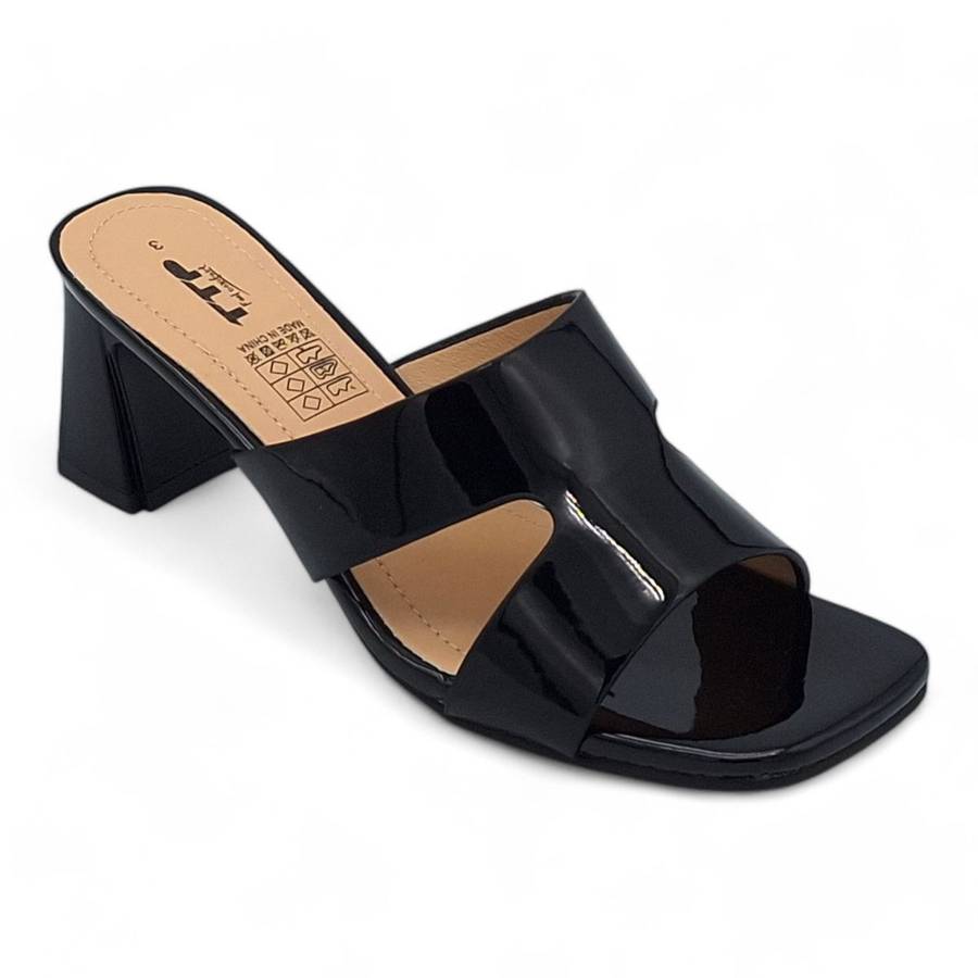 TTP Women Block Heel Slip-On Sandals - HT006