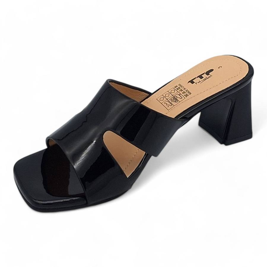 TTP Women Block Heel Slip-On Sandals - HT006
