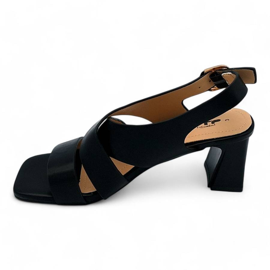 TTP Women Block Heel X Ankle Strap Sandals - HT007