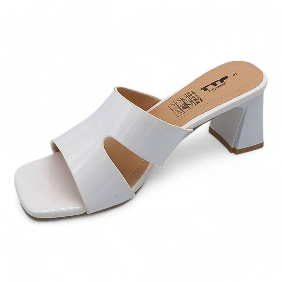 TTP Women Block Heel Slip-On Sandals - HT006