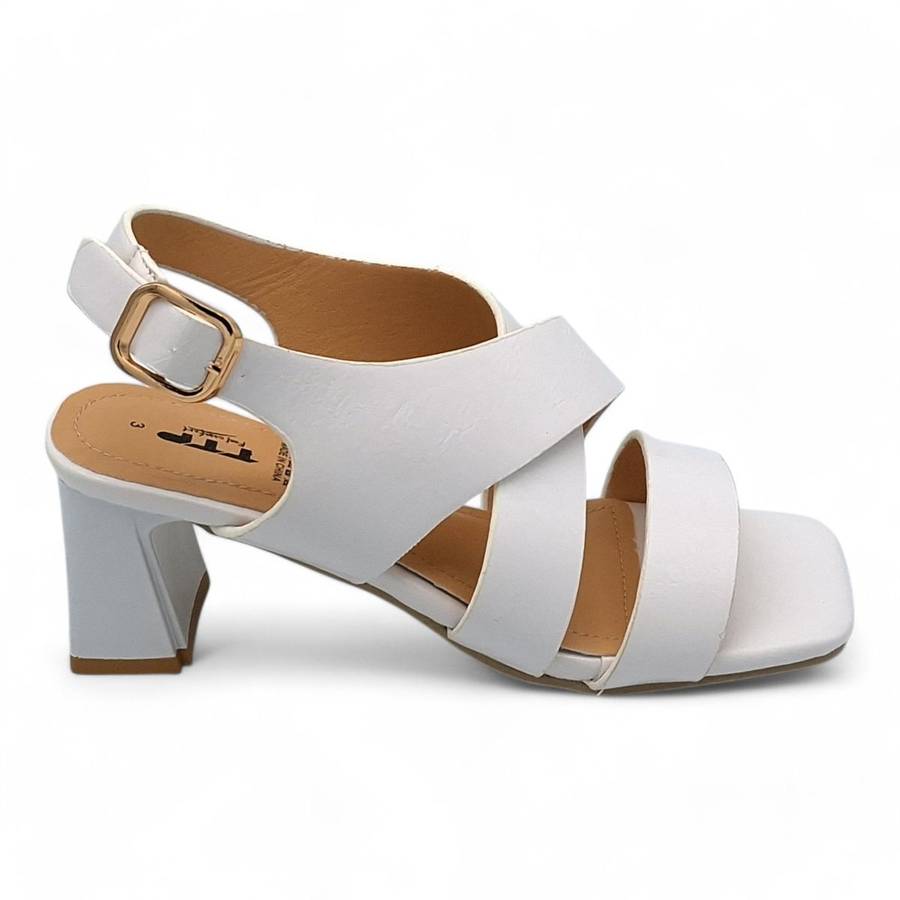 TTP Women Block Heel X Ankle Strap Sandals - HT007