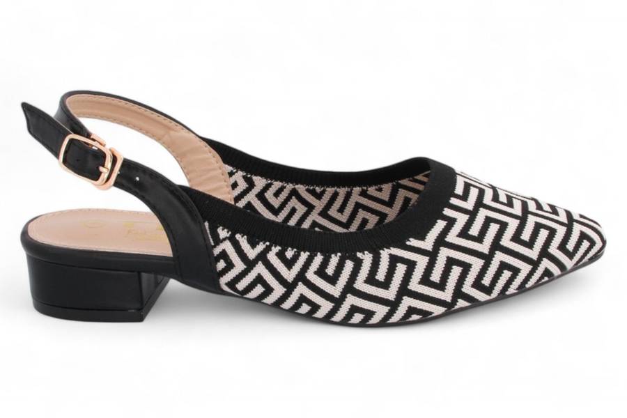 TTP Women Geometric Slingback Mule JSF110