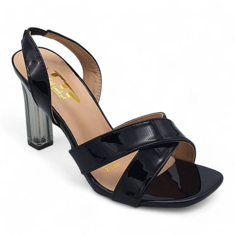TTP Women Elasticated Slingback Block Heel Sandals JSF122
